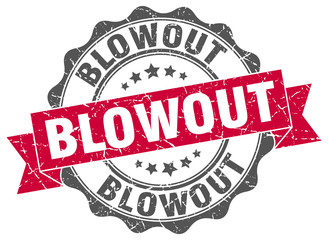 Fototapeta premium blowout stamp. sign. seal