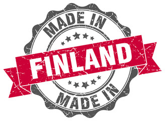made in Finland round seal