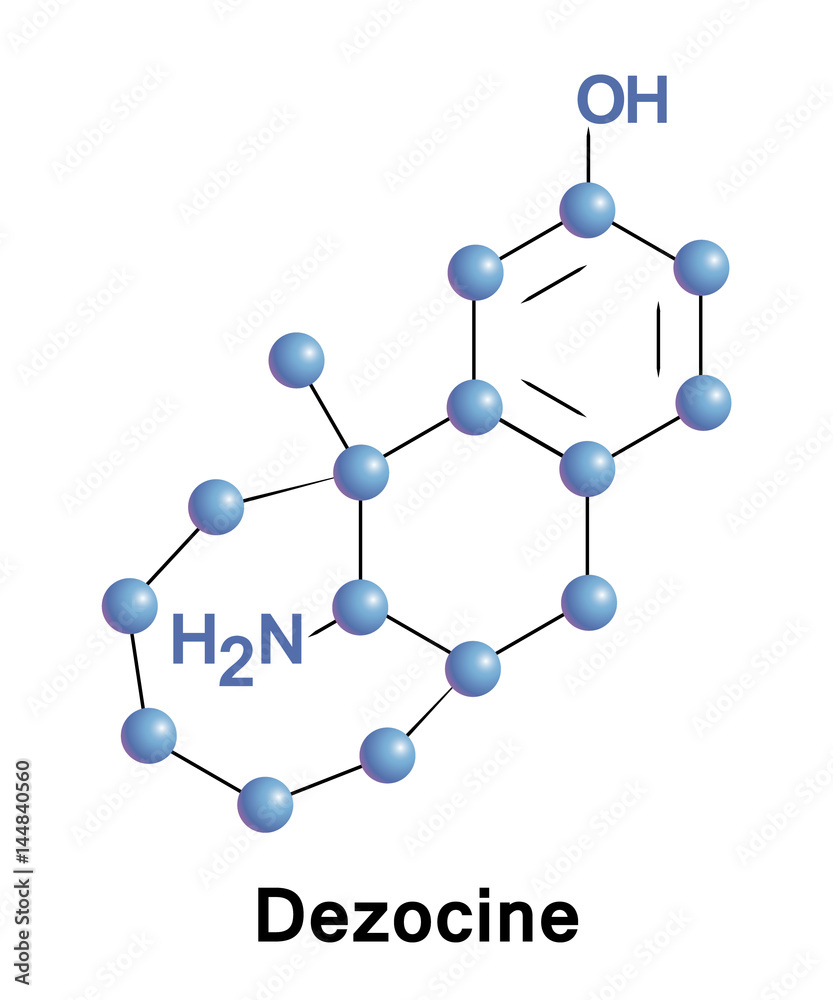 Sticker Dezocine is a marketed opioid analgesic of the benzomorphan group