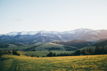 Beautiful view to the mountains