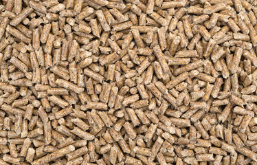 Wood pellets used for home heating.
