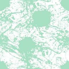 Vector seamless pattern, tile with inc splash, blots, smudge and brush strokes. Grunge endless template for web background, prints, wallpaper, surface, wrapping, repeat elements for design