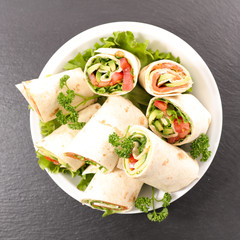sandwich wrap,burrito
