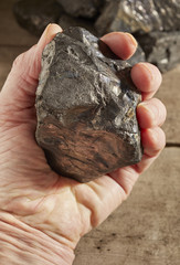 lumps of Pennsylvania Anthracite stove coal