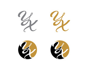 Letter Y and X Logo Icon 1