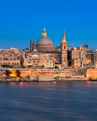 Valletta in the Evening, Malta - obrazy, fototapety, plakaty