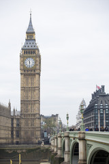 Fototapeta na wymiar Big Ben and House of Parliament, London, UK
