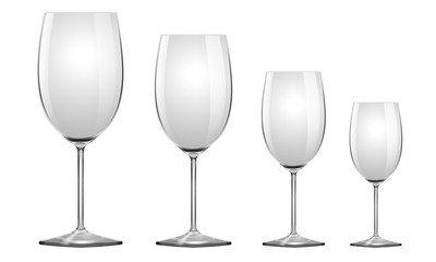 Vector Realistic Wineglass
