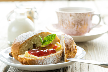 old school style tea at five afternoon service set cake sweet traditional table hotel cheesecake sugar pot china cup