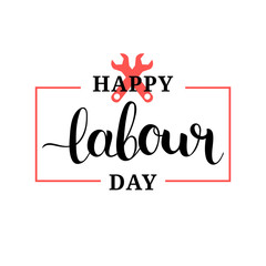 Happy Labour Day illustration concept with wrenches.1st of may vector background. International Workers day logo design.