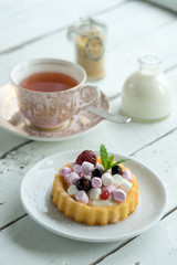 old school style tea at five afternoon service set cake sweet traditional table hotel cheesecake sugar pot china cup