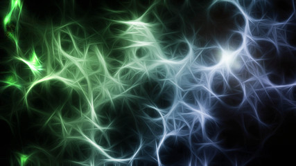 Abstract blue and green energy background