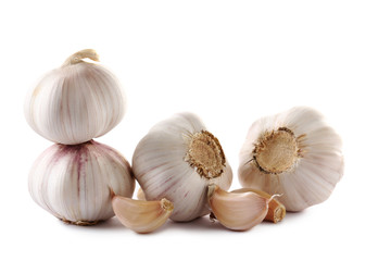 Garlic isolated on a white background
