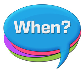 When Rounded Blue Colorful Comment Symbol 