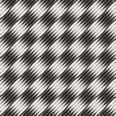 Wavy stripes vector seamless pattern. Retro wavy texture. Geometric lines monochrome design.