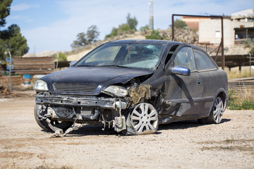 The image of crash car