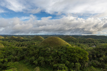 Fototapeta na wymiar The Chocolate Hills view, Bohol Island, Philippines