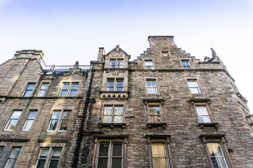 antique city building in Edinburgh, Scotland