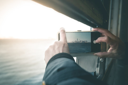 Smartphone Photography on the Ferry - New York