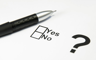 Fototapeta premium Yes No Check box