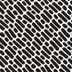 Abstract Background With Rounded brush strokes. Doodle Vector Seamless Pattern.