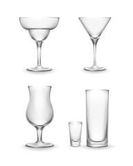 Set of cocktail glass