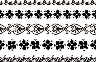 Seamless decorative borders