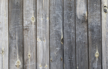 Naklejka premium Background of wooden boards. Wall of the old wooden boards