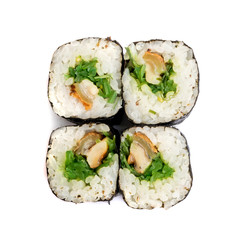 Japanese Sushi Rolls Isolated