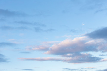Fototapeta premium Cloud on the blue sky during the morning light.