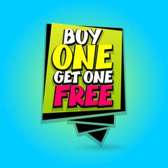 Fototapeta premium Sale super label discount Buy one get free