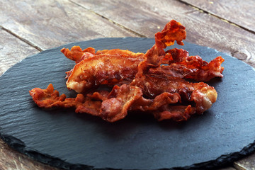 Grilled bacon with rosemary