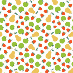 Vector Fruits Seamless Pattern
