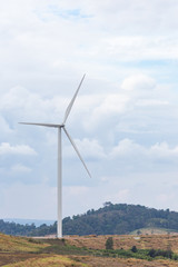 Wind Turbine for Electric on the blue sky