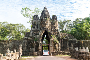 Gate of Prasat Bayon or Bayon temple in Angkor Thom, Siemreap, Cambodia