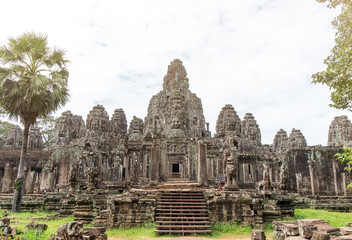 Fototapeta na wymiar Prasat Bayon or Bayon temple in Angkor Thom, Siemreap, Cambodia
