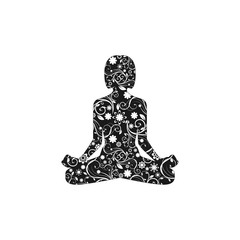Yoga silhouette