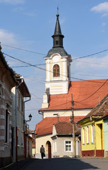 Fototapeta na wymiar church of Medias, transylvania, Romania