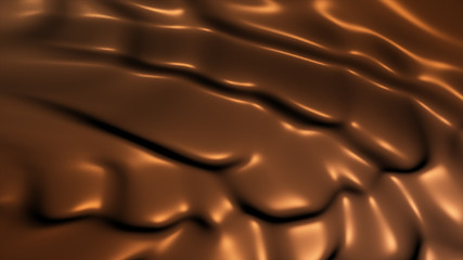 Abstract background luxury cloth or liquid wave or wavy folds of grunge brown silk texture satin velvet material or luxurious