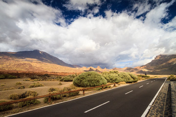 Volcanic mountain Teide and his unique prehistoric landscape, Tenerife, Canary Islands, Spain