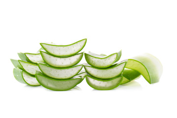 Slice Aloe Vera a very useful herbal medicine for skin care and hair care