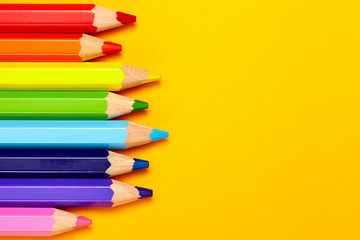 colorful pencil on backround