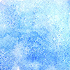 Abstract blue watercolor background.