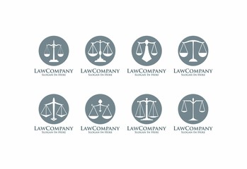 Set of Circle Law Firm Logo Template