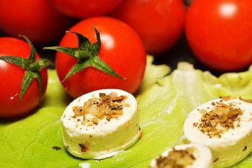 Feta cheese appetizer with spices