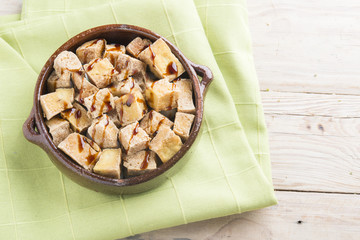 Tofu protein for vegans