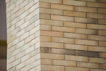 Brick wall corner