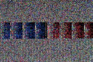 Digitale Stoerung / Abstrakter Hintergrund einer digitalen Stoerung.