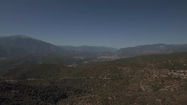 montagne vue par drone