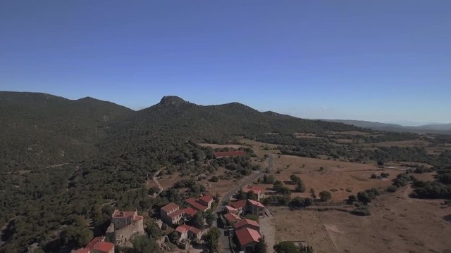 montagne vue par drone